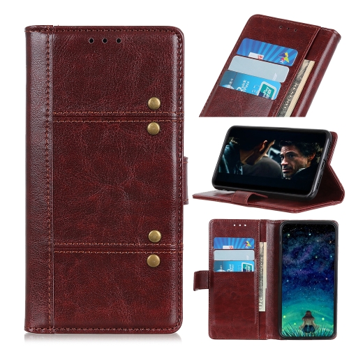 

For Motorola Moto E6s (2020) Peas Crazy Horse Texture Horizontal Flip Leather Case with Holder & Card Slots & Wallet(Brown)