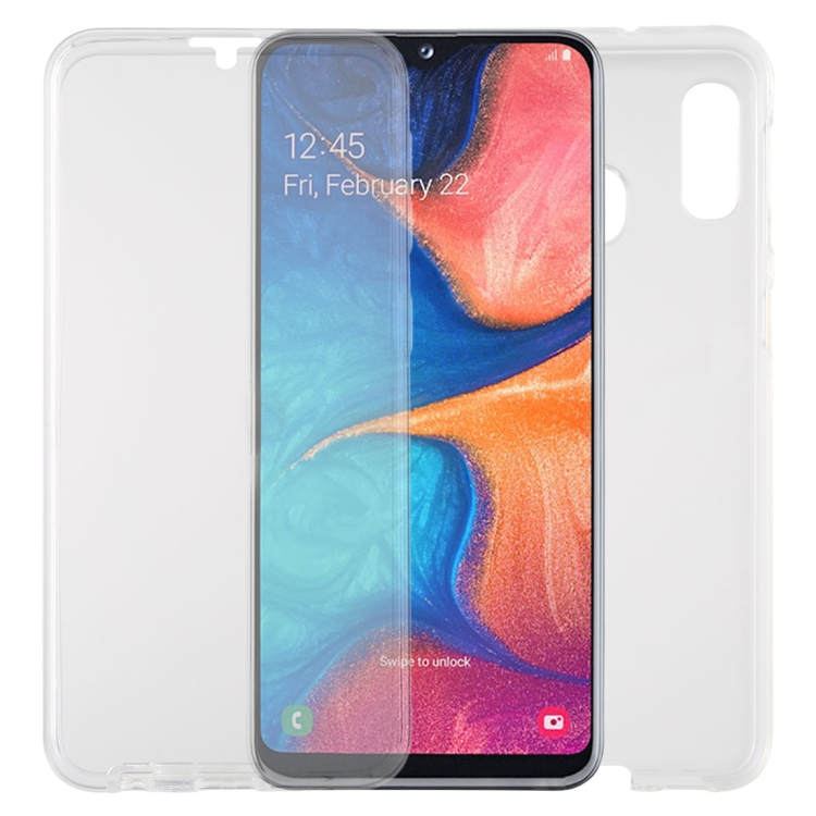 

For Galaxy A20e TPU + Acrylic Ultra-Thin Double-Sided All-Inclusive Transparent Mobile Phone Case