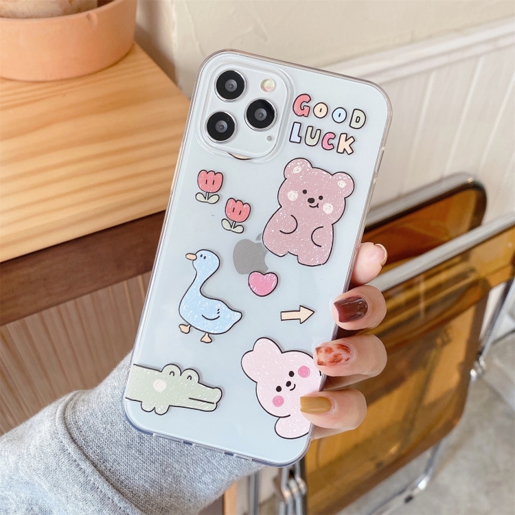 

Graffiti High Transparent TPU Protective Case For iPhone 11 Pro(Good Luck)