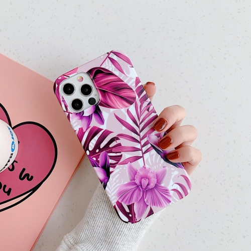 

Plantain Flower Leaves Series Pattern Shockproof Protective Case For iPhone 12 Pro Max(A10)