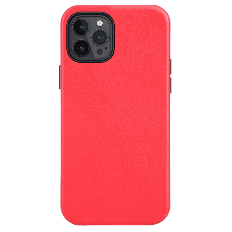 

Shockproof Genuine Leather Magsafe Case For iPhone 12 Pro Max(Red)