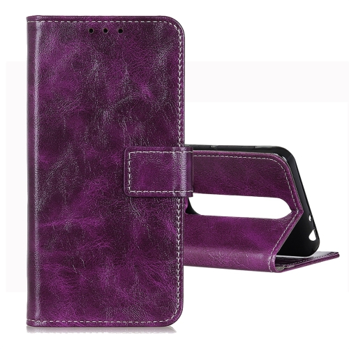 

For Vodafone Smart V10 Retro Crazy Horse Texture Horizontal Flip Leather Case with Holder & Card Slots & Wallet & Photo Frame(Purple)