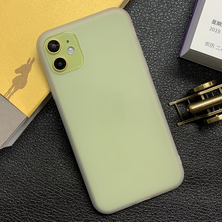 

Shockproof Frosted TPU Transparent Protective Case For iPhone 12 mini(Grey)