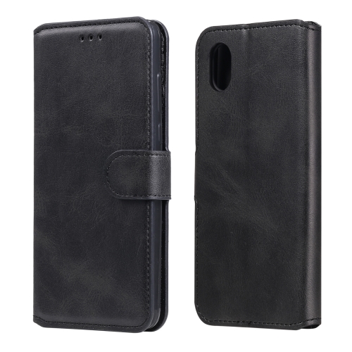

For Samsung Galaxy A01 Core / M01 Core Classic Calf Texture PU + TPU Horizontal Flip Leather Case, with Holder & Card Slots & Wallet(Black)