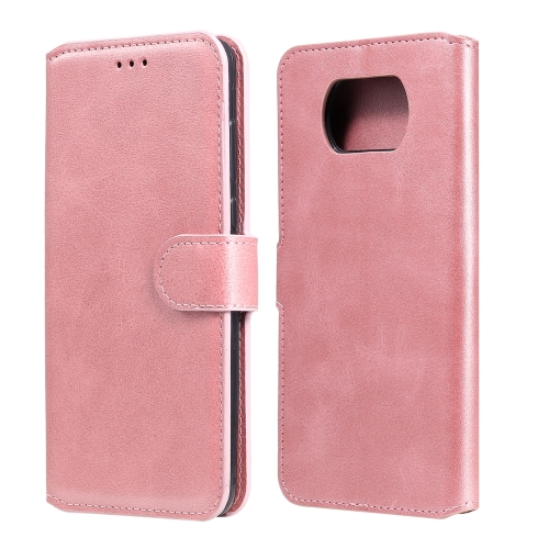 

For Xiaomi Poco X3 NFC Classic Calf Texture PU + TPU Horizontal Flip Leather Case, with Holder & Card Slots & Wallet(Rose Gold)