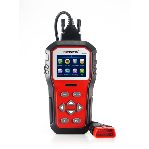 

KONNWEI KW860 Car 2.8 inch TFT Color Screen Battery Tester Support 8 Languages / I Key Analysis Function