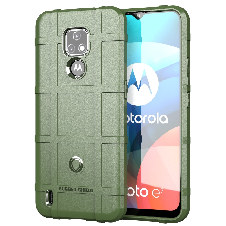 

For Motorola Moto E7 2020 Full Coverage Shockproof TPU Case(Green)