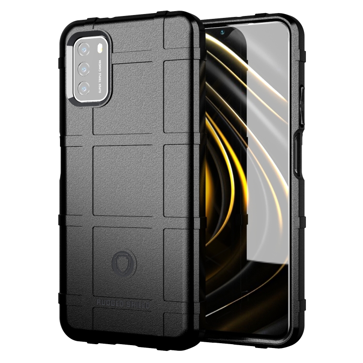 

For Xiaomi Poco M3 Full Coverage Shockproof TPU Case(Black)