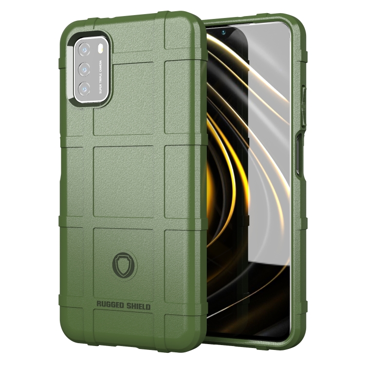 

For Xiaomi Poco M3 Full Coverage Shockproof TPU Case(Green)