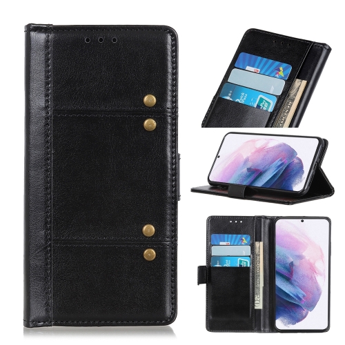 

For Samsung Galaxy S21+ 5G Peas Crazy Horse Texture Horizontal Flip Leather Case with Holder & Card Slots & Wallet(Black)