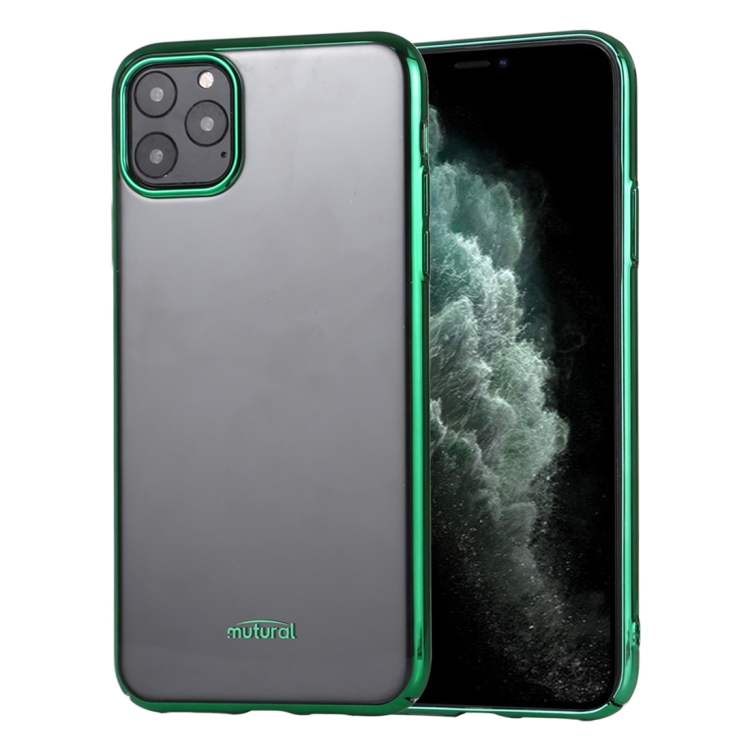 

For iPhone 11 Pro Mutural Bright Crystal Series Electroplating PC Case(Green)