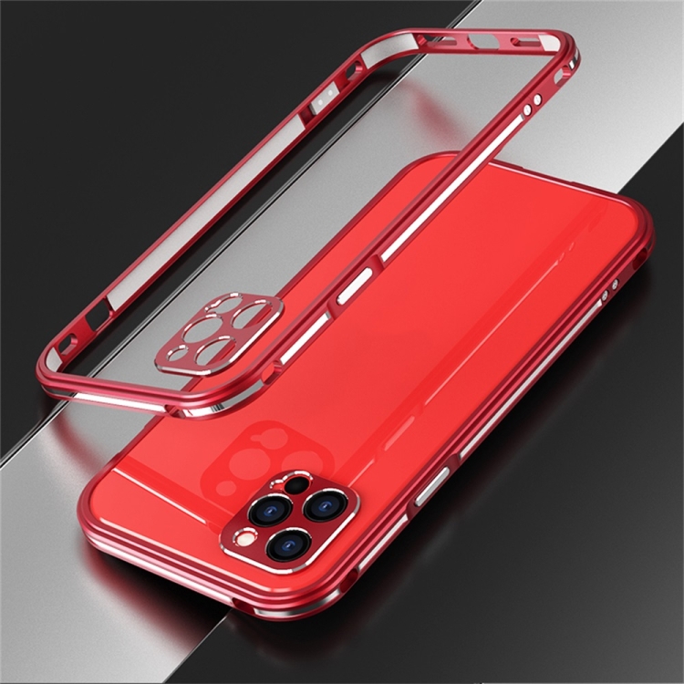

Blade Series Lens Protector + Metal Frame Protective Case For iPhone 12 Pro (Red)