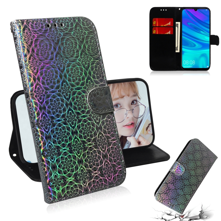 

For Honor 9X / 9X Pro Solid Color Colorful Magnetic Buckle Horizontal Flip PU Leather Case with Holder & Card Slots & Wallet & Lanyard(Silver)