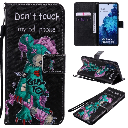 

For Samsung Galaxy S20 FE Painted Pattern Horizontal Flip Leather Case, with Wallet & Holder & Card Slots & Lanyard(One-eyed Mouse)