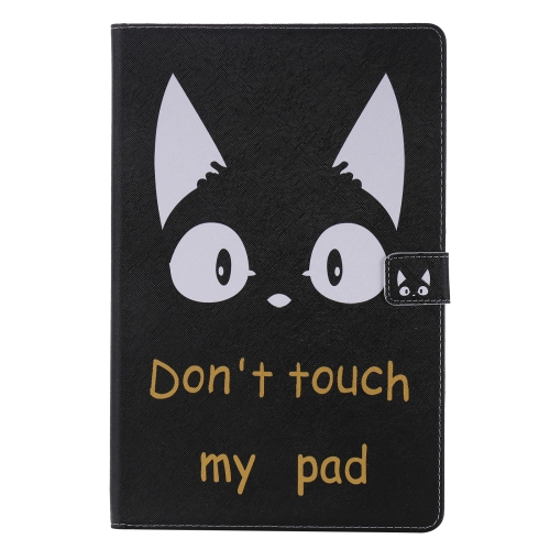 

For Samsung Galaxy Tab S6 T860 Painted Pattern Horizontal Flip Leather Case with Holder & Card Slots & Wallet & Sleep / Wake-up Function (Cat Ears)