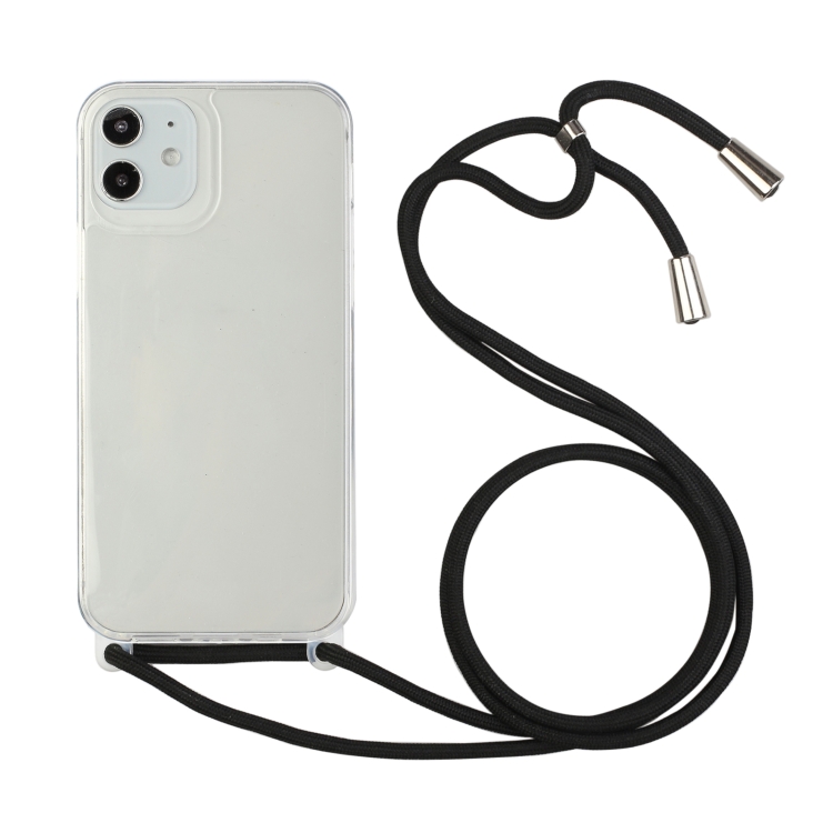 

Shockproof Ultra-thin TPU + Acrylic Protective Case with Lanyard For iPhone 11 Pro Max(Black)