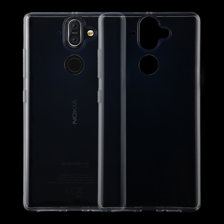 

For Nokia 8 Sirocco 0.5mm Ultra-Thin Transparent TPU Protective Case