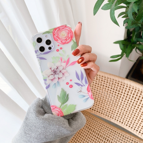 

Hollow Flowers Pattern TPU Protective Case For iPhone 11 Pro Max(TF06)
