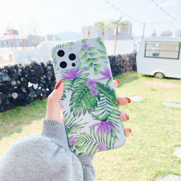 

Hollow Flowers Pattern TPU Protective Case For iPhone 12 Pro Max(TF10)