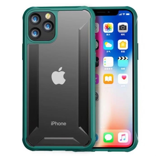 

For iPhone 11 Pro Max PC + TPU Shockproof Protective Case(Green)