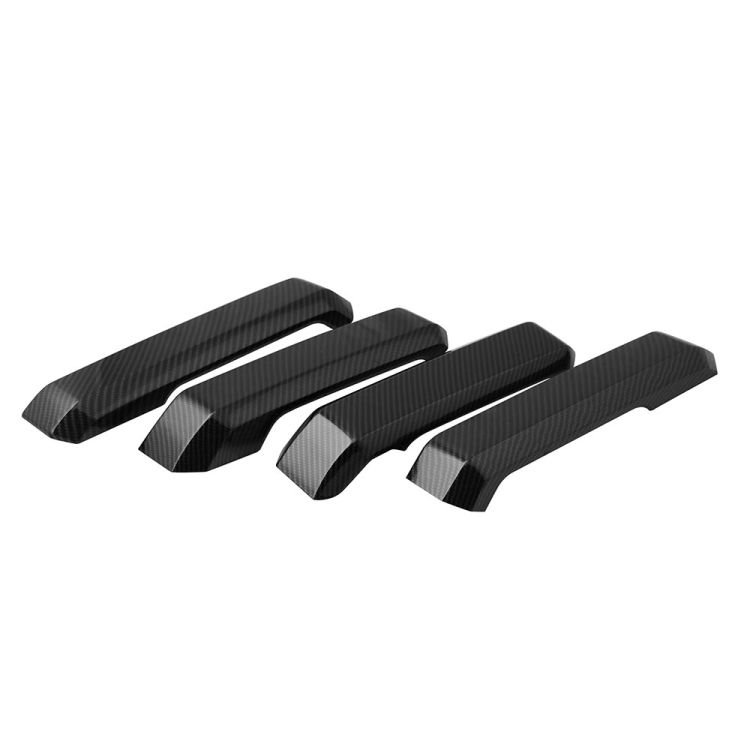 

4 PCS Car Modification Carbon Fiber Grain Inner Door Handles Cover Trim Accessories for Ford F150 2015-2017