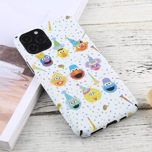 

For iPhone 11 Pro Max Luminous Pattern PC Protective Case(Sesame Street)