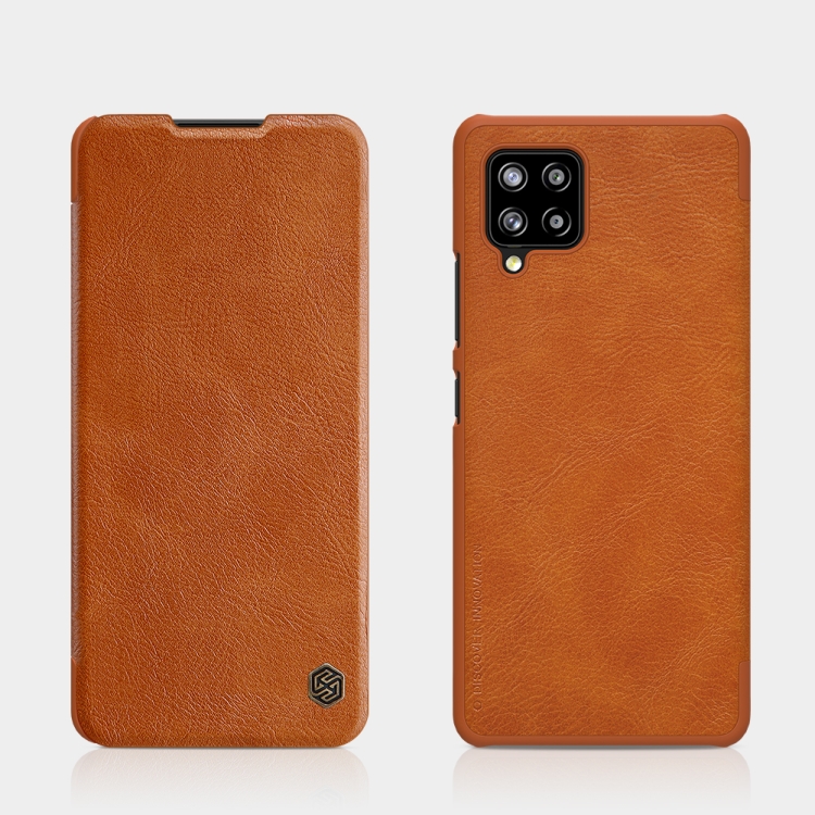 

For Samsung Galaxy A42 5G NILLKIN QIN Series Crazy Horse Texture Horizontal Flip Leather Case with Card Slot(Brown)