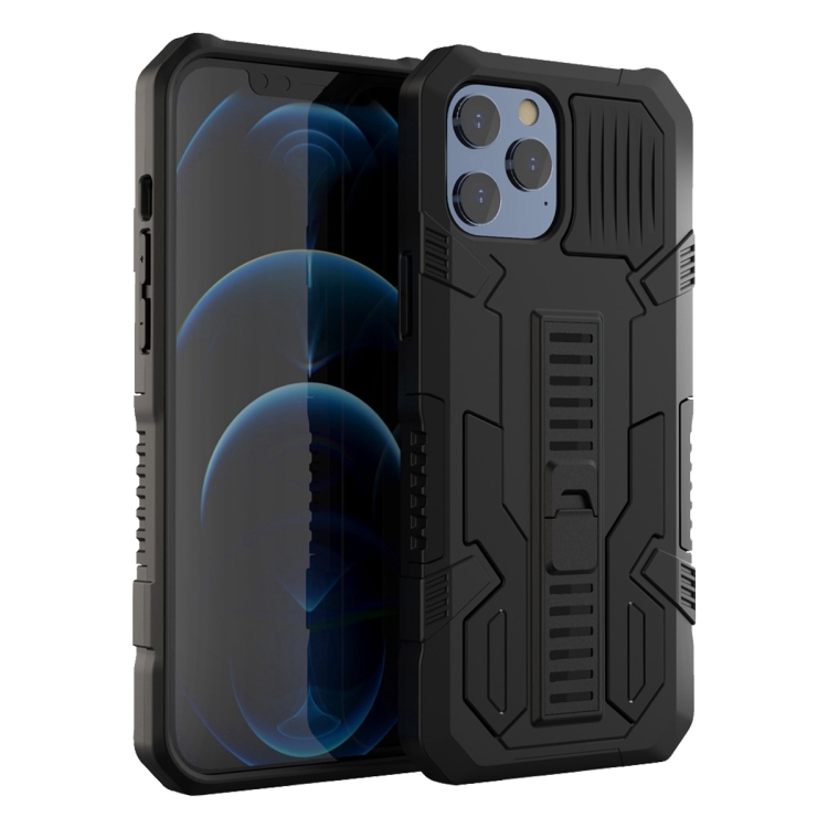 

Vanguard Warrior All Inclusive Double-color Shockproof TPU + PC Protective Case with Holder For iPhone 11(Black)