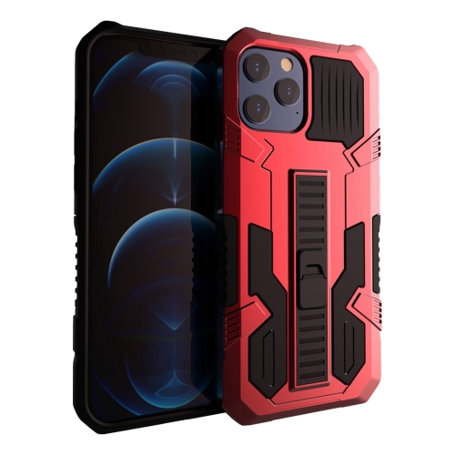 

Vanguard Warrior All Inclusive Double-color Shockproof TPU + PC Protective Case with Holder For iPhone 12 Pro Max(Red)