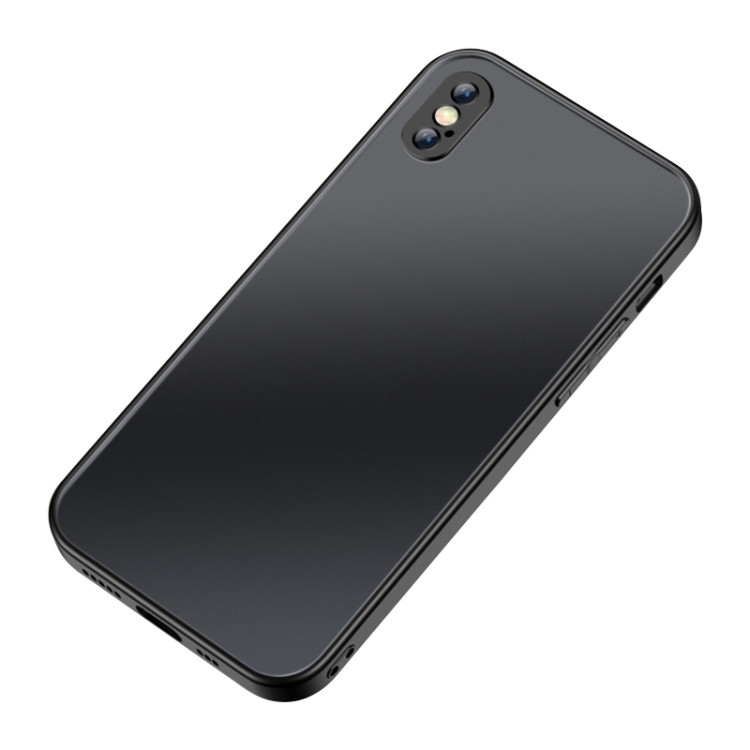 

Frosted Magnetic Glass Magsafe Case For iPhone XS / X(Black)