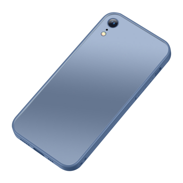 

Frosted Magnetic Glass Magsafe Case For iPhone XR(Blue)
