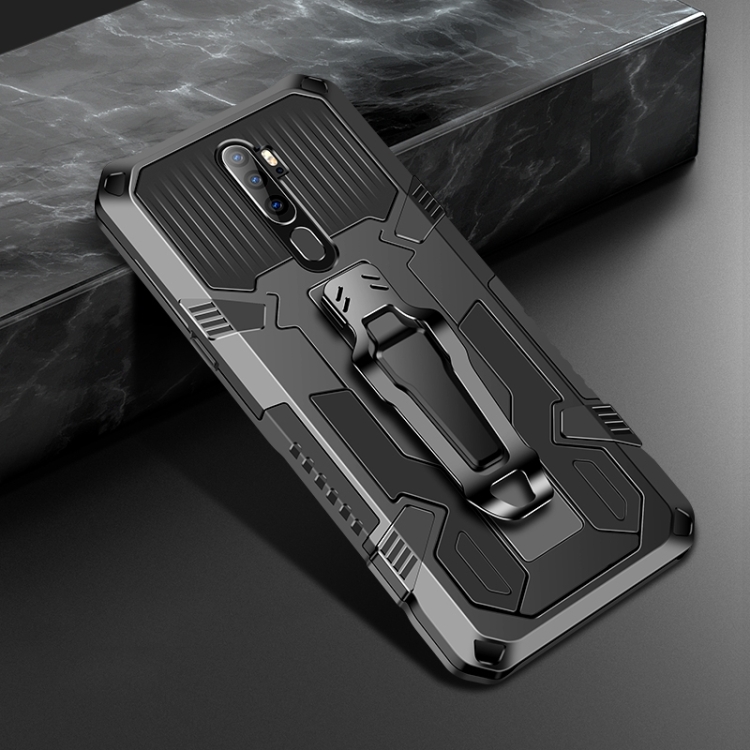

For Xiaomi Redmi Note 8 Pro Armor Warrior Shockproof PC + TPU Protective Case(Black)