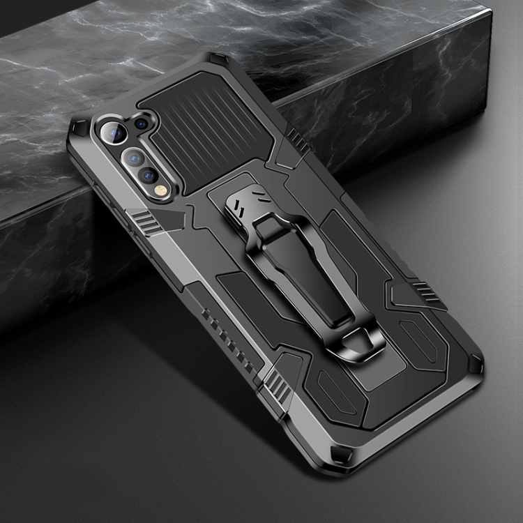 

For Motorola One Fusion Armor Warrior Shockproof PC + TPU Protective Case(Black)