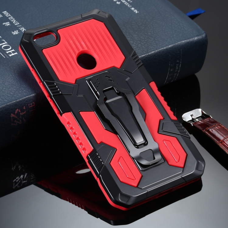 

For Xiaomi Redmi Note 5A Armor Warrior Shockproof PC + TPU Protective Case(Red)