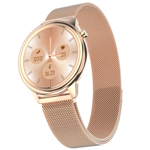 

F80 1.3 inch TFT Color Screen IP68 Waterproof Women Smart Watch, Support Body Temperature Monitor / Blood Pressure Monitor / Menstrual Cycle Reminder(Gold)