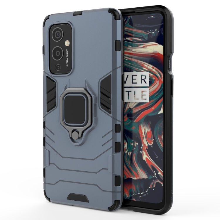 

For OnePlus 9 PC + TPU Shockproof Protective Case with Magnetic Ring Holder(Navy Blue)