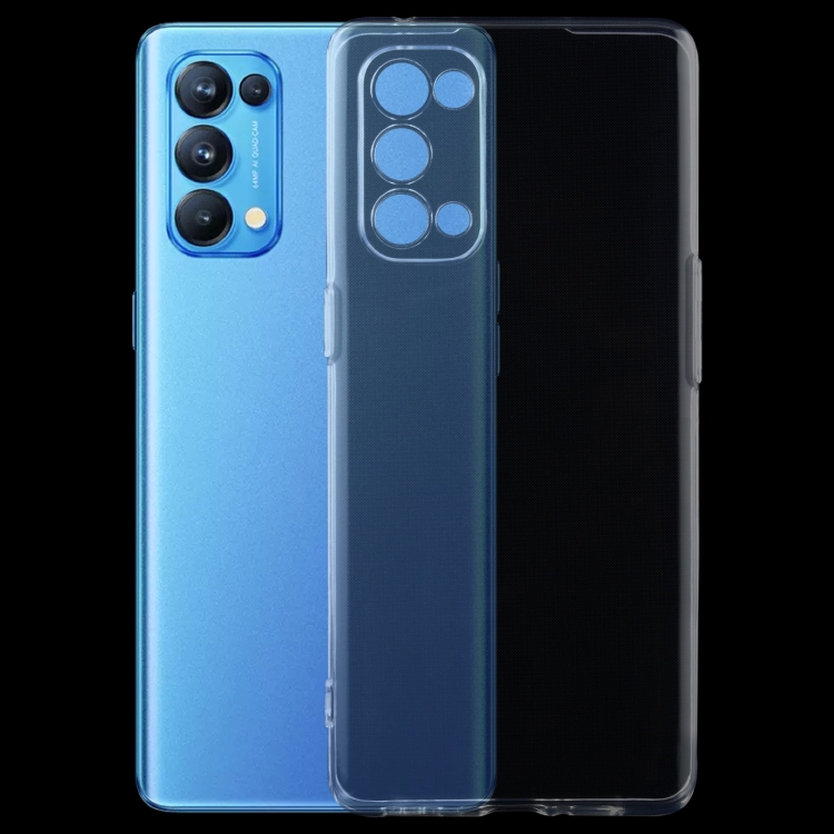 

For OPPO Reno5 Pro 0.75mm Ultra-thin Transparent TPU Soft Protective Case