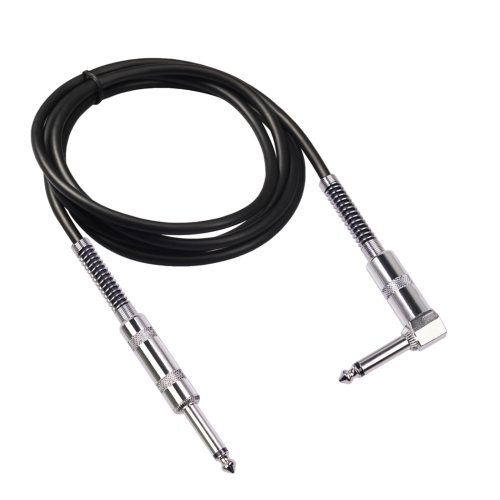 

TC048SL 6.35mm Plug Straight to Elbow Electric Guitar Audio Cable, Cable Length:3m