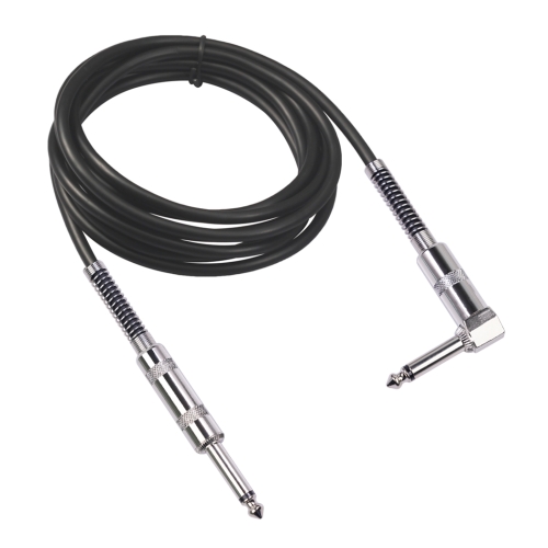 

TC048SL 6.35mm Plug Straight to Elbow Electric Guitar Audio Cable, Cable Length:6m