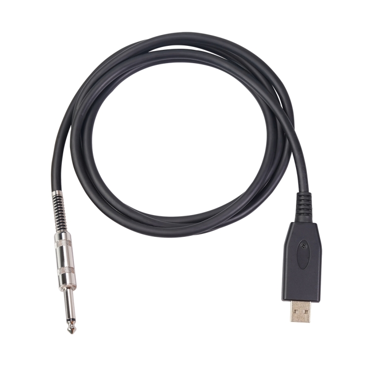 

US48S USB to 6.35mm Electric Guitar Recording Cable, Cable Length:2m