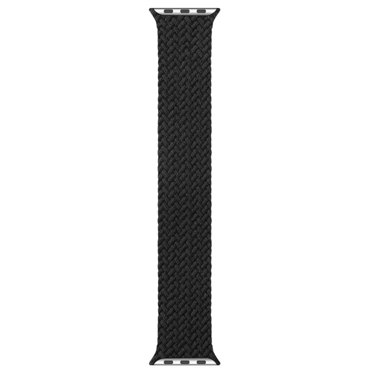 

Mixed Color Nylon Braided Single Loop Replacement Watchbands For Apple Watch Series 6 & SE & 5 & 4 44mm / 3 & 2 & 1 42mm, Size:M(Charcoal)
