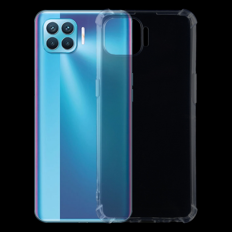 

For OPPO F17 Pro / A93 / Reno4 Lite / RenoF Four-Corner Shockproof Ultra-thin TPU Case(Transparent)