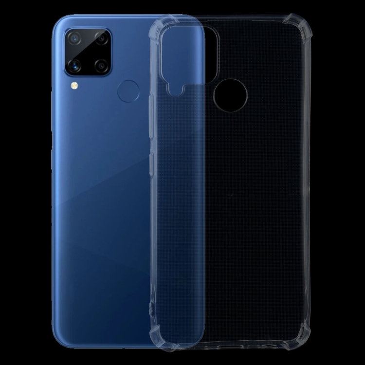 

For OPPO Realme C15 Four-Corner Shockproof Ultra-thin TPU Case(Transparent)