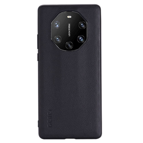 

For Huawei Mate 40 RS GEBEI Full-coverage Shockproof Leather Protective Case(Black)