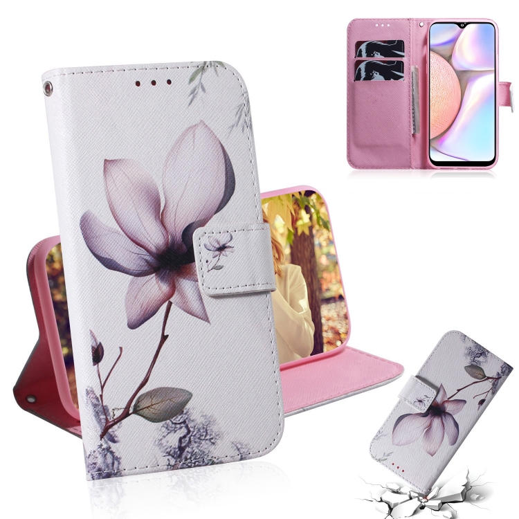 

For Galaxy A10s Painting Pattern Coloured Drawing Horizontal Flip Leather Case with Holder & Card Slots & Wallet(Magnolia)