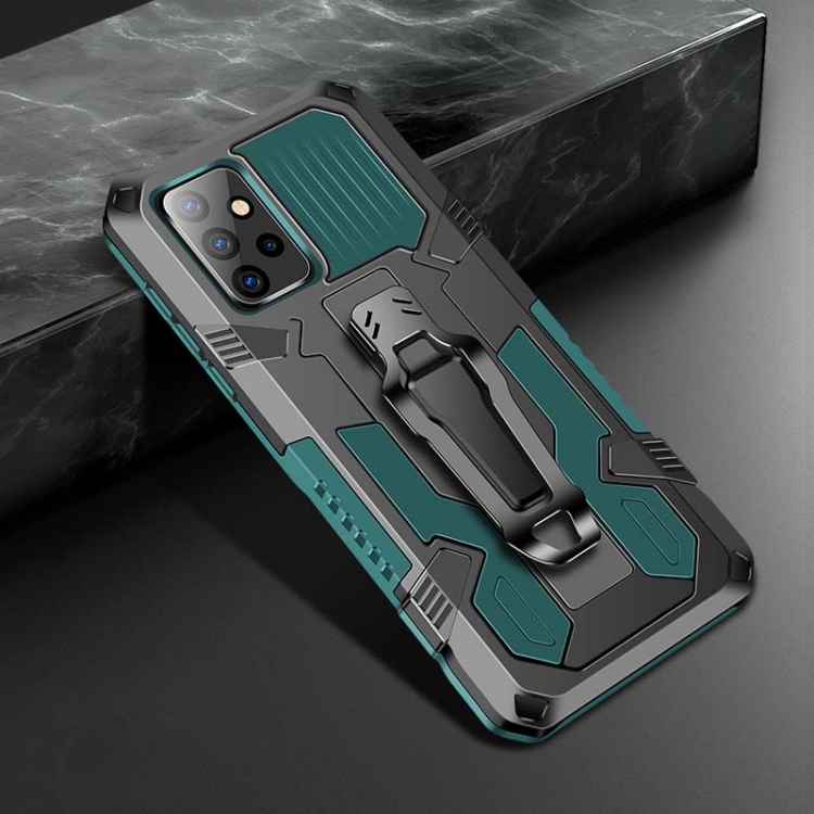 

For Samsung Galaxy A72 5G Armor Warrior Shockproof PC + TPU Protective Case(Army Green)