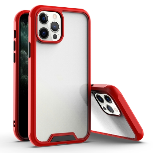 

Bright Shield PC + TPU Protective Case For iPhone 12 Pro Max(Red + Black)