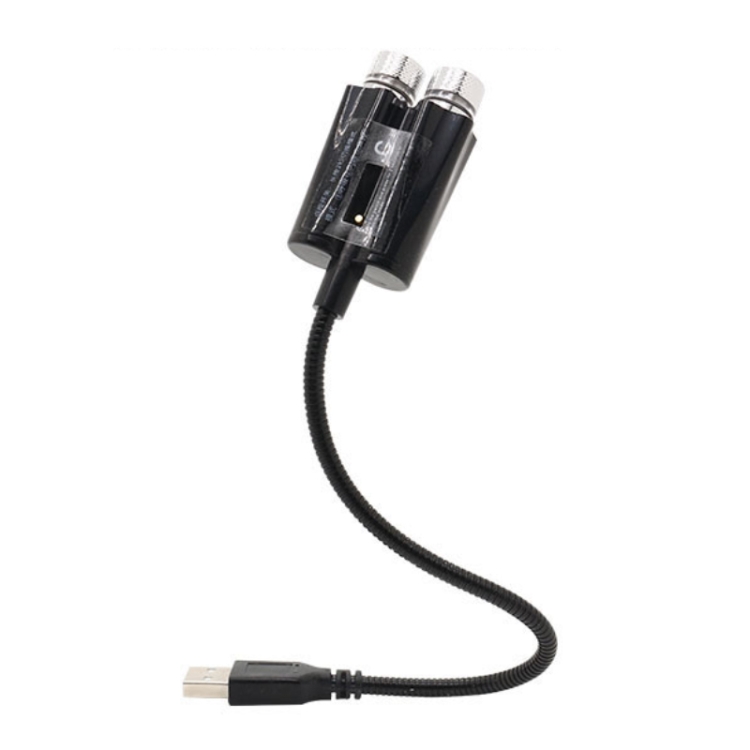 

Car Two-color USB Star Dome Light Atmosphere Laser Projection Decorative Light, Constantly Bright Version(Red Green)