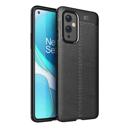 

For OnePlus 9 Litchi Texture TPU Shockproof Case(Black)