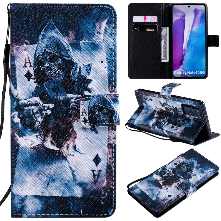 

For Samsung Galaxy Note 20 Painting Horizontal Flip Leather Case with Holder & Card Slot & Lanyard(Magician)